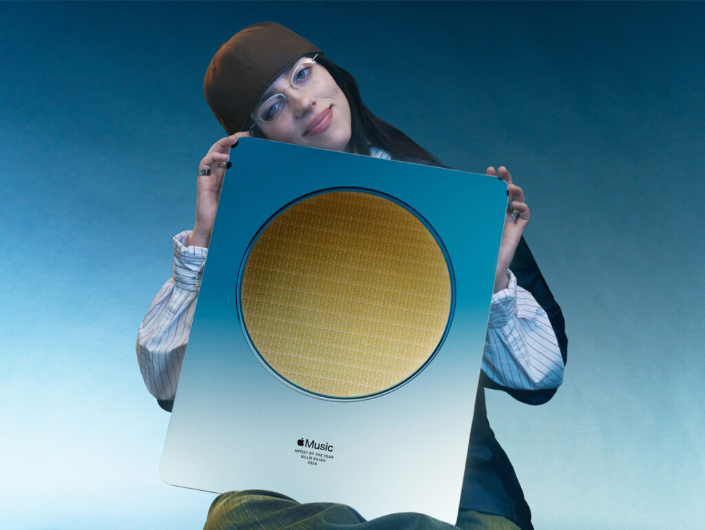 Billie Eilish é escolhida Artista do Ano pela Apple Music em 2024