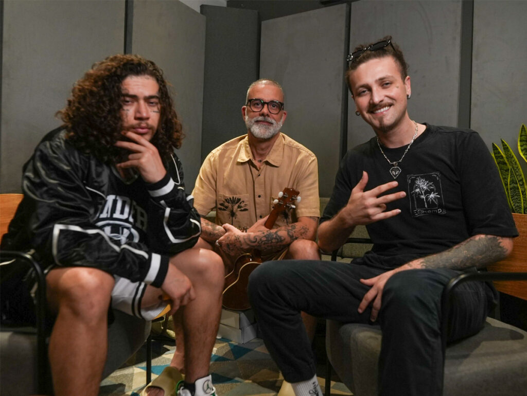 Whindersson Nunes, Dan Pinoti e JEFF inauguram Gira Sol Music em São Paulo (Crédito: Divulgação)