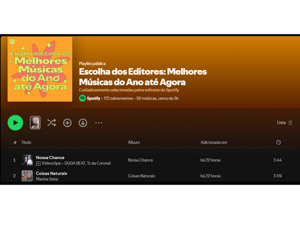Spotify escolhe as melhores músicas de 2025