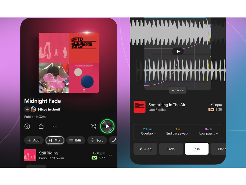 Spotify lança transições personalizadas em playlists para competir com Apple