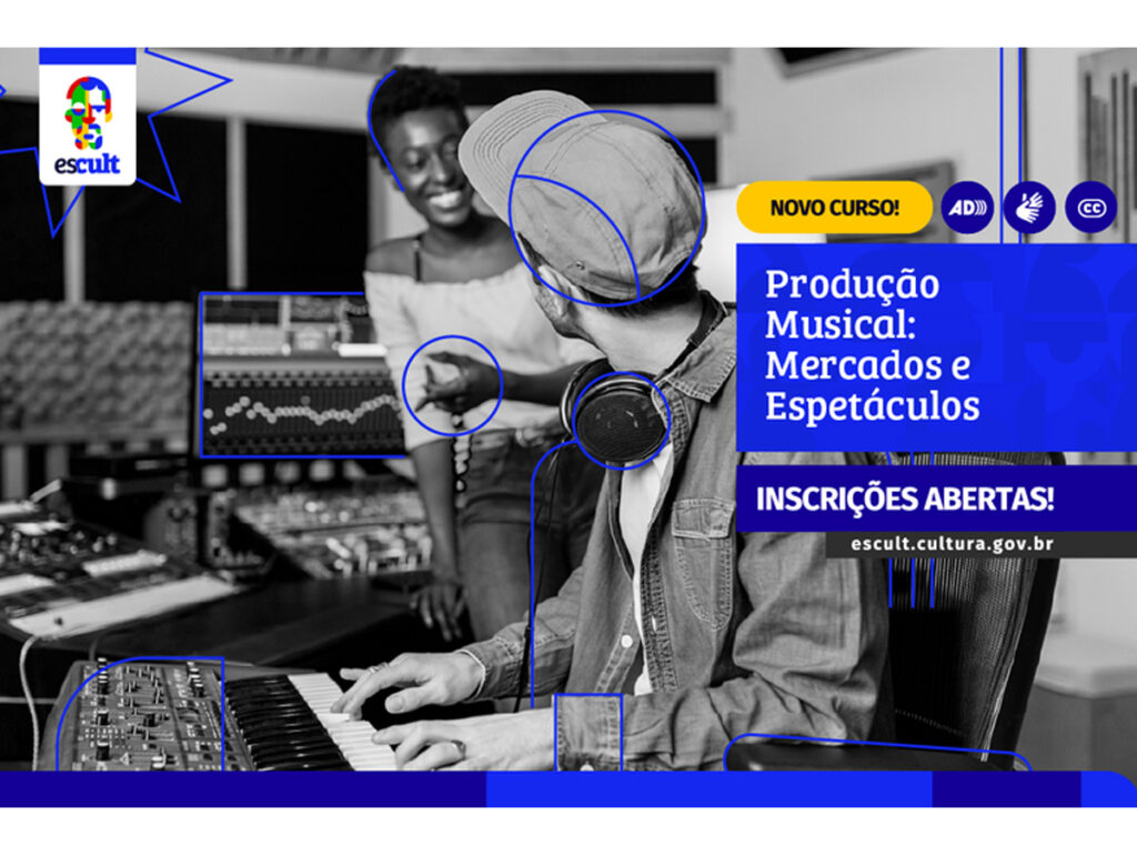 Escult abre inscrições para curso gratuito de produção musical