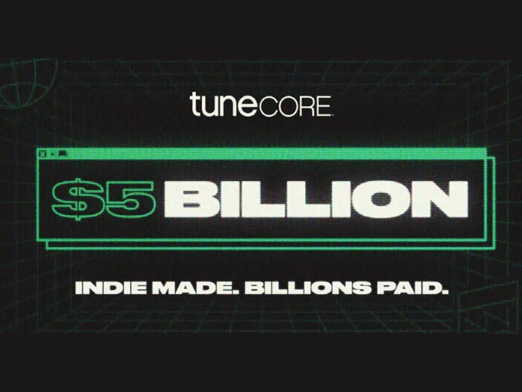 TuneCore atinge marca de US$ 5 bilhões pagos a artistas independentes