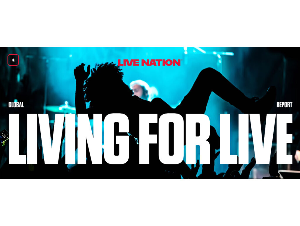 Live Nation: novo report revela música ao vivo como principal entretenimento global, com mais de 130 milhões de ingressos vendidos em 2025