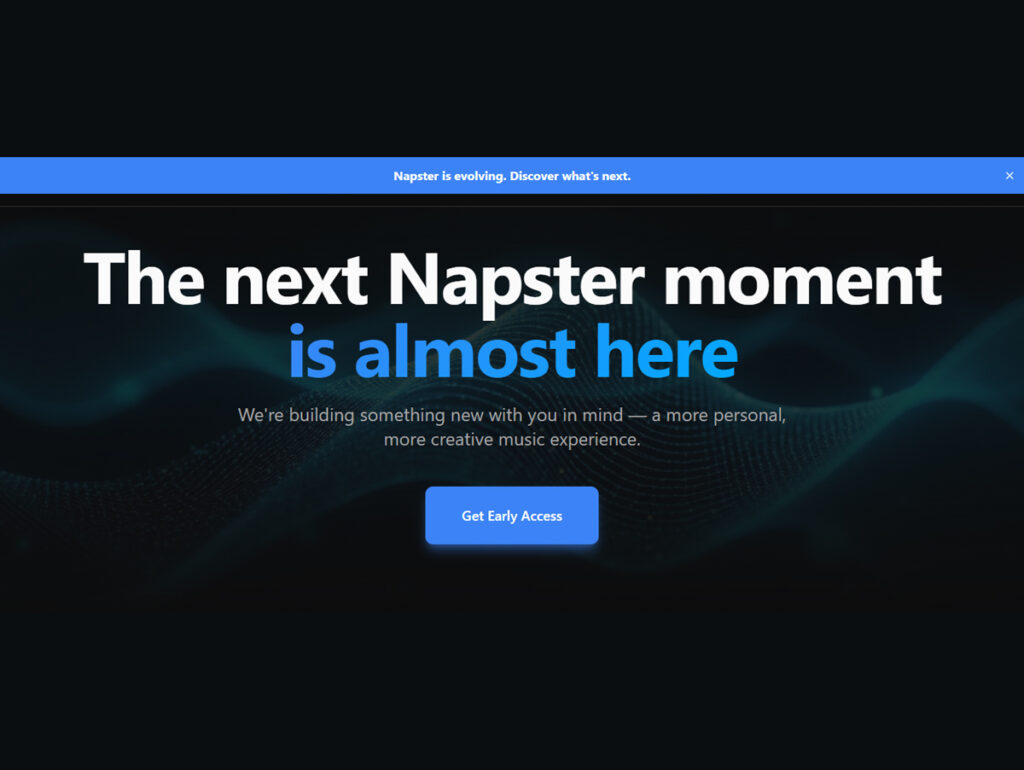 Napster encerra o streaming de música e assume virada total para IA em 2026