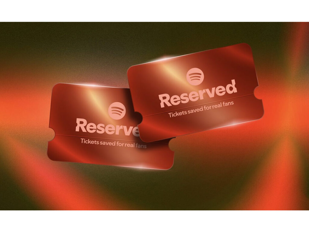 Spotify anuncia que irá reservar ingressos para superfãs, shows