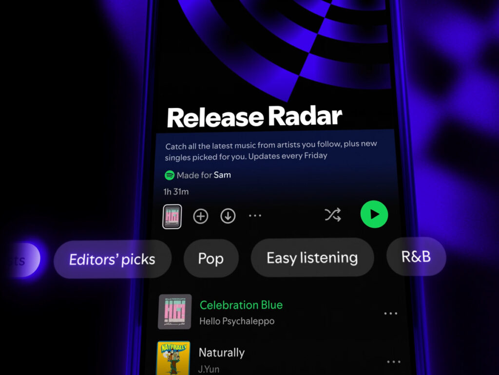Spotify adiciona filtros por gênero e novos artistas à playlist Radar de Novidades