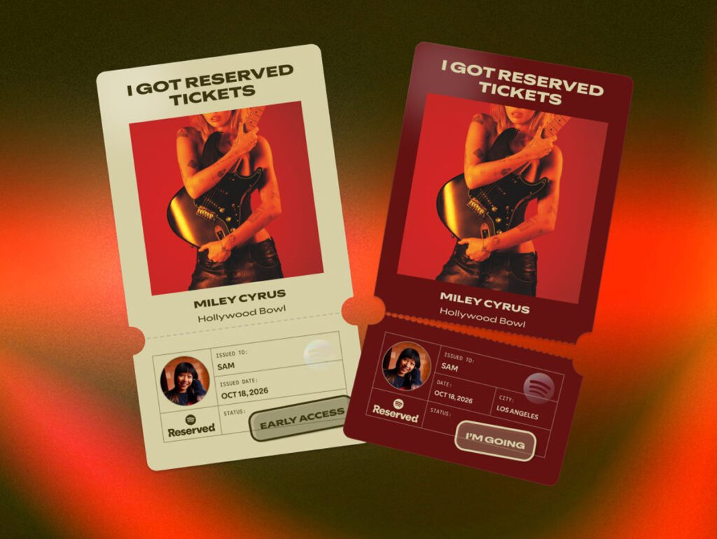 Spotify expande programa que reserva ingressos para fãs mais engajados com setlists e novos recursos