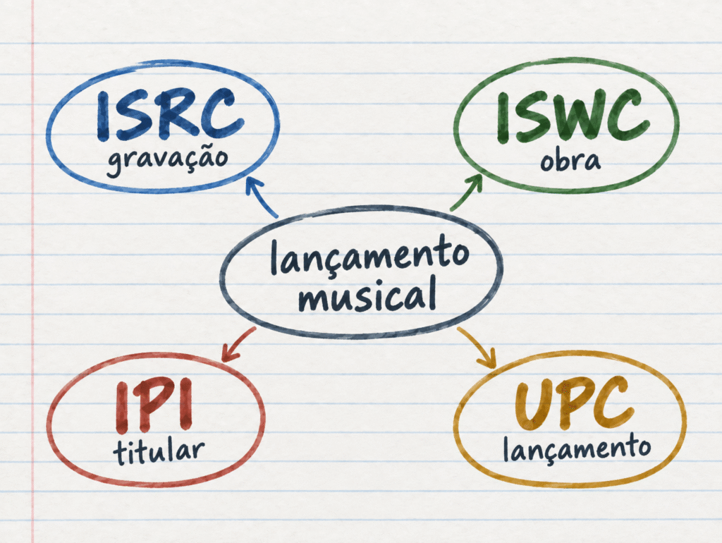ISRC, ISWC, IPI e UPC: entenda siglas que acompanham uma música do cadastro ao lançamento